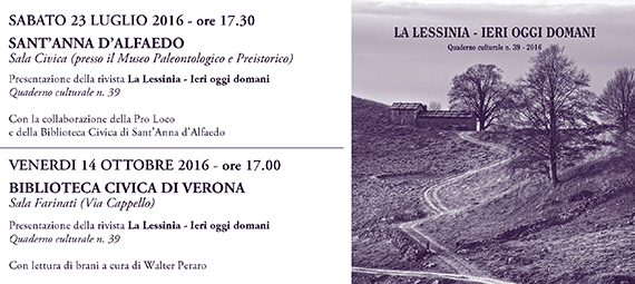 Invito Lessinia Ieri Oggi Domani AaVv 2016